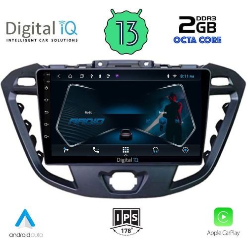 DIGITAL IQ RTC 5177_CPA Мултимедия за кола 9 инча за FORD TRANSIT CUSTOM-TORNEO CUSTOM 2013-2019
