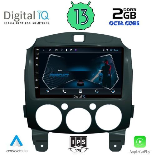 DIGITAL IQ RTC 5361_CPA Мултимедия за кола 9 инча за MAZDA 2 2007-2014