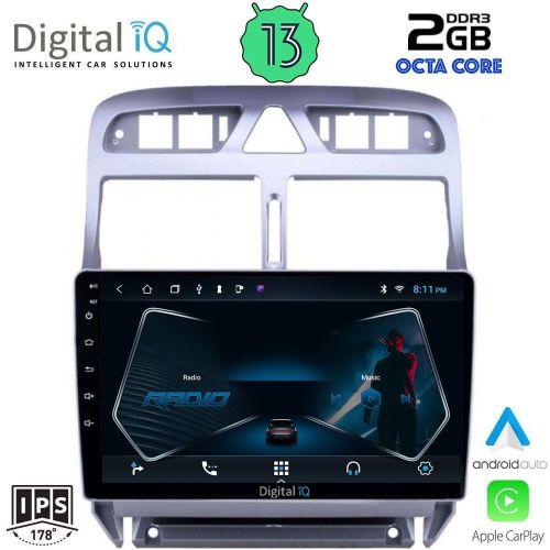 DIGITAL IQ RTC 5512_CPA Мултимедия за кола 9 инча за PEUGEOT 307 2001-2008