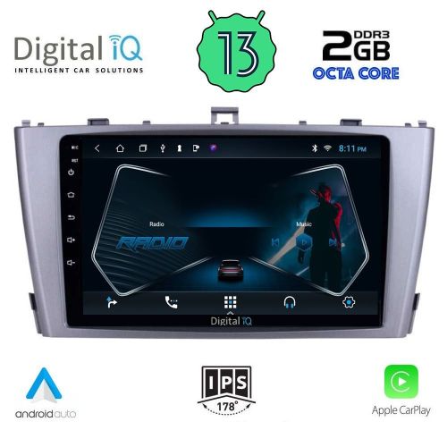 DIGITAL IQ RTC 5705_CPA Мултимедия за кола 9 инча за TOYOTA AVENSIS /T27/ 2009-2016