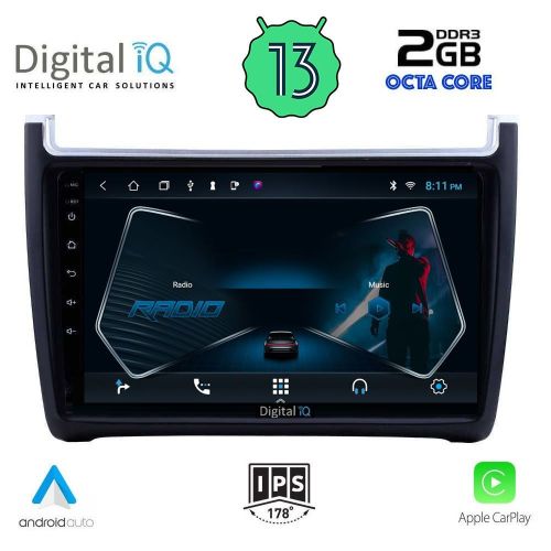DIGITAL IQ RTC 5757_CPA Мултимедия за кола 9 инча за VW POLO 2014-2017