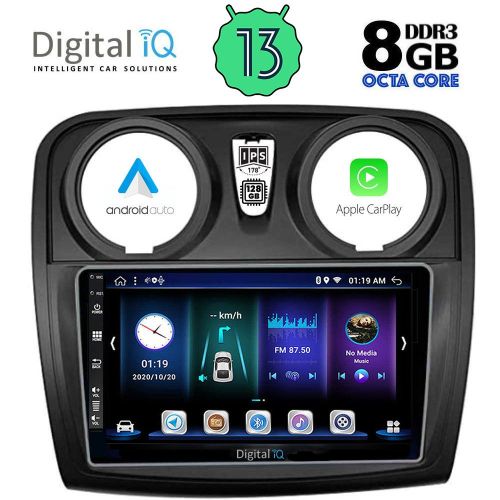 DIGITAL IQ BXD 8108_CPA MULTIMEDIA 9" for DACIA LOGAN-SANDERO 2012-2019