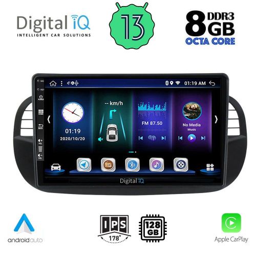 DIGITAL IQ BXD 8130_CPA MULTIMEDIA 9" for FIAT 500 2007-2015
