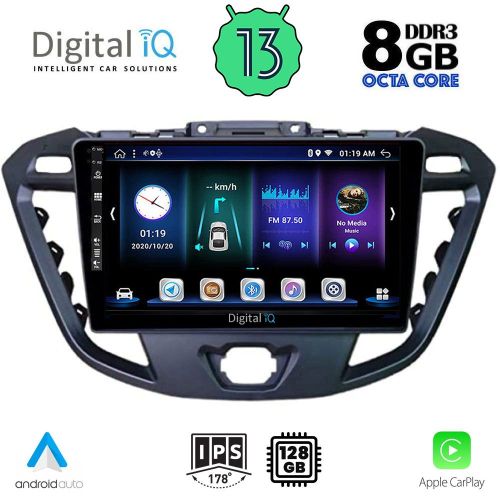 DIGITAL IQ BXD 8177_CPA Мултимедия за кола 9 инча за FORD TRANSIT CUSTOM-TORNEO CUSTOM 2013-2019