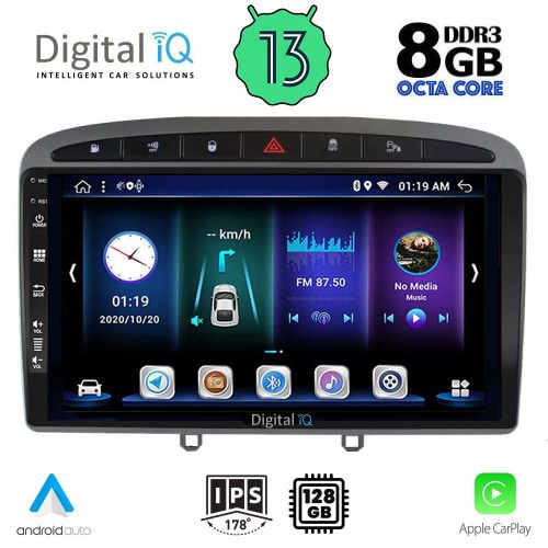 DIGITAL IQ BXD 8513_CPA MULTIMEDIA 9" for PEUGEOT 308 2007-2012