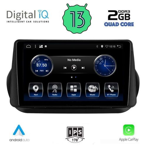 DIGITAL IQ BXH 3142_CPA Мултимедия за кола 9 инча за CITROEN NEMO-FIAT FIORINO QUBO-PEUGEOT BIPPER 2008-2018