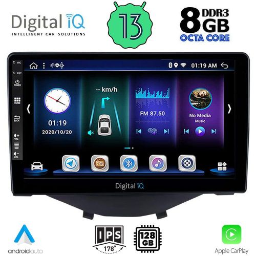 DIGITAL IQ BXD 8708_CPA MULTIMEDIA 9" for CITROEN C1-PEUGEOT 108-TOYOTA AYGO 2014> /CLIMA/