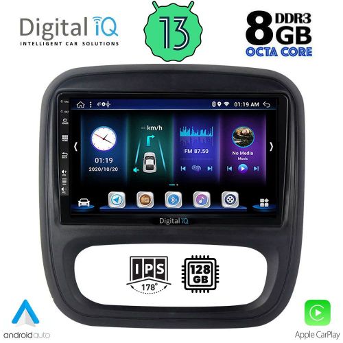 DIGITAL IQ BXD 8499_CPA Мултимедия за кола 9 инча за OPEL VIVARO-RENAULT TRAFIC-FIAT TALENDO-NISSAN NV300 2014>