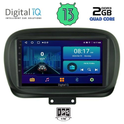 DIGITAL IQ BXB 1134_GPS Мултимедия за кола 9 инча за FIAT 500X 2014>