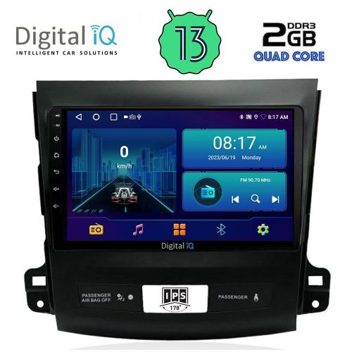 DIGITAL IQ BXB 1442_GPS MULTIMEDIA 9" for CITROEN C-CROSSER-MITSUBISHI OUTLANDER-PEUGEOT 4007 2006-2012