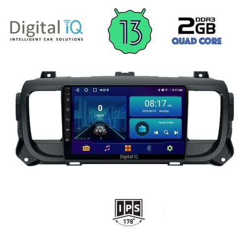 DIGITAL IQ BXB 1729_GPS Мултимедия за кола 9 инча за CITROEN JUMPY-SPACETOURER-PEUGEOT EXPERT-TRAVELLER-TOYOTA PROACE 2016>