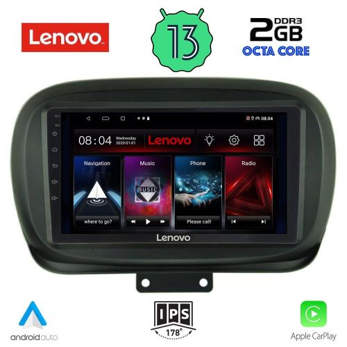 LENOVO LVF 7134_CPA Мултимедия за кола 9 инча за FIAT 500X 2014>