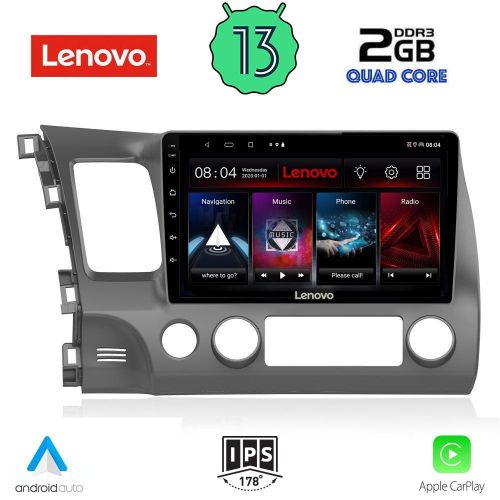 LENOVO LVD 4188_CPA Мултимедия за кола 9 инча за HONDA CIVIC 4D 2006-2012