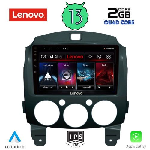 LENOVO LVD 4361_CPA MULTIMEDIA 9" for MAZDA 2 2007-2014
