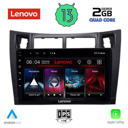 LENOVO LVD 4736_CPA Мултимедия за кола 9 инча за TOYOTA YARIS 2006-2011