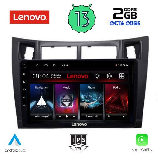 LENOVO LVF 7736_CPA MULTIMEDIA 9" for TOYOTA YARIS 2006-2011