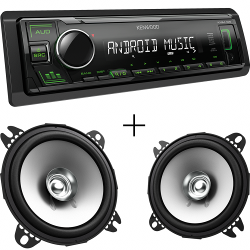 Kenwood KMM-105GY + KFC-S1056