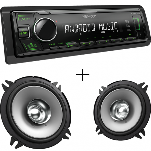 Kenwood KMM-105GY + KFC-S1356
