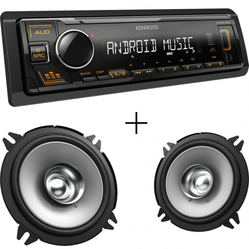 Kenwood KMM-105AY + KFC-S1356