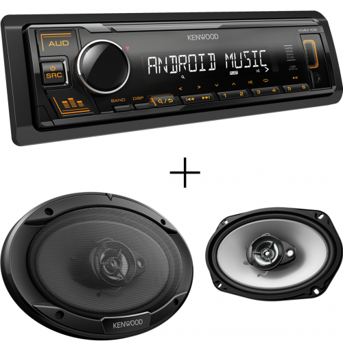 Kenwood KMM-105AY + KFC-S6966