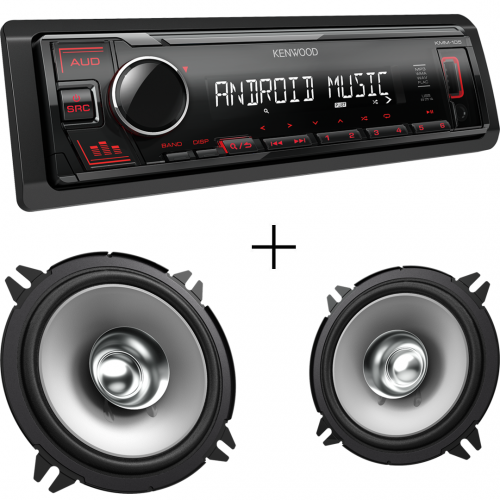 Kenwood KMM-105RY + KFC-S1356