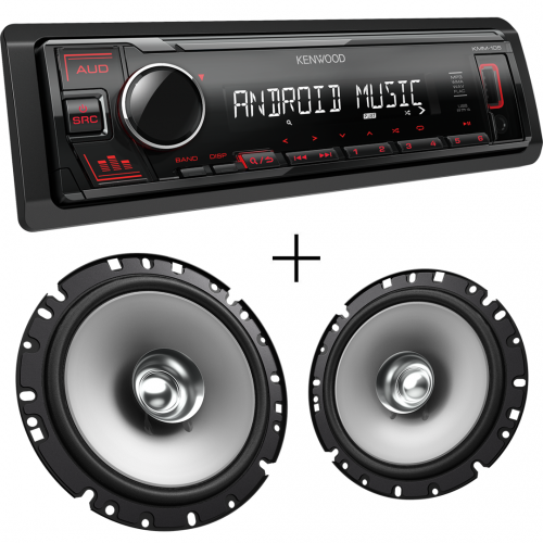 Kenwood KMM-105RY + KFC-S1756
