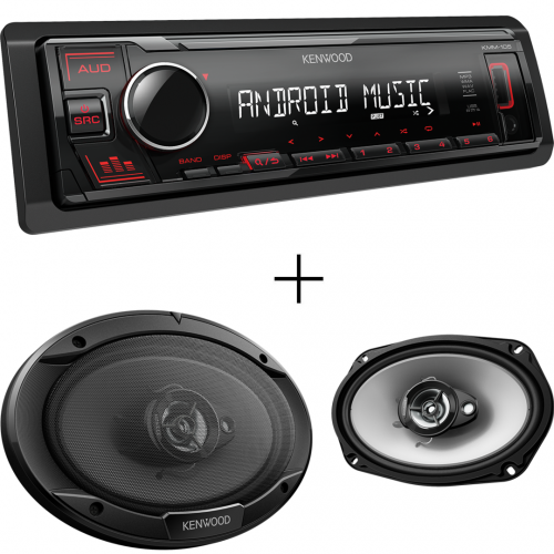 Kenwood KMM-105RY + KFC-S6966