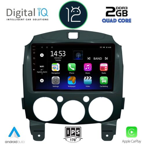 DIGITAL IQ RSB 2361_CPA Мултимедия за кола 9 инча за MAZDA 2 2007-2014