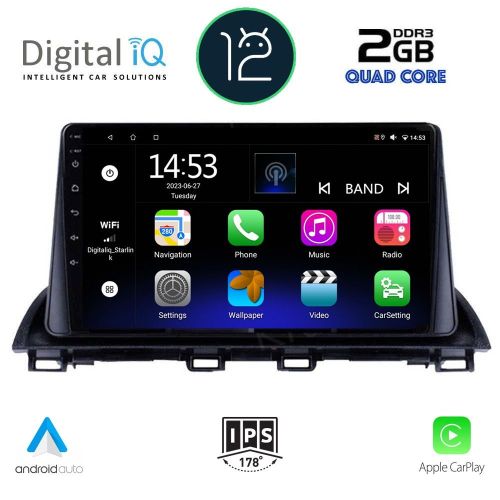 DIGITAL IQ RSB 2367_CPA Мултимедия за кола 9 инча за MAZDA 3 2014>