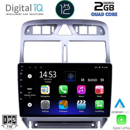 DIGITAL IQ RSB 2512_CPA Мултимедия за кола 9 инча за  PEUGEOT 307 2001-2008