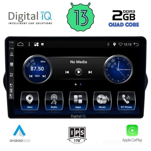 DIGITAL IQ BXH 3148_CPA MULTIMEDIA 9" for FIAT TIPO mod. 2015-2018