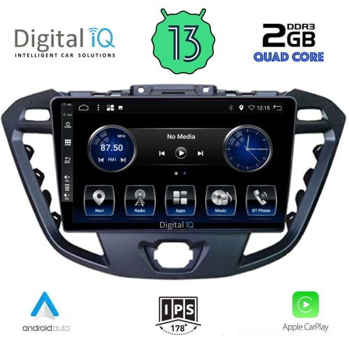 DIGITAL IQ BXH 3177_CPA Мултимедия за кола 9 инча за FORD TRANZIT CUSTOM | TORNEO CUSTOM 2013-2019