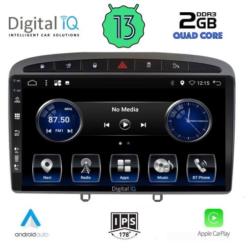 DIGITAL IQ BXH 3513_CPA MULTIMEDIA 9"  PEUGEOT 308 mod. 2007-2012