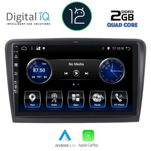  DIGITAL IQ BXH 3604_CPA MULTIMEDIA 10" SKODA SUPERB mod. 2008-2015