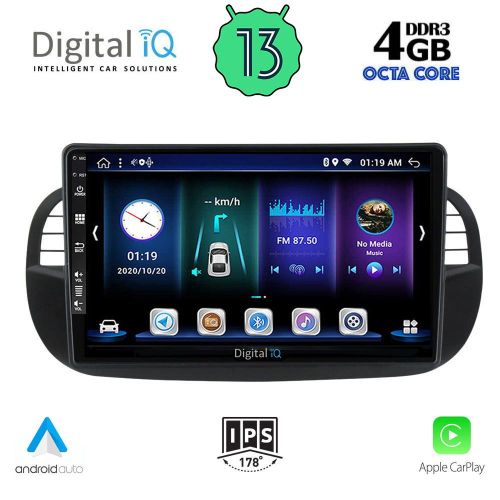 DIGITAL IQ BXD 6130_CPA MULTIMEDIA 9" for FIAT 500 2007-2015