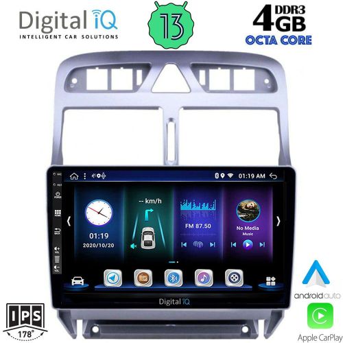 DIGITAL IQ BXD 6512_CPA Мултимедия за кола 9 инча за PEUGEOT 307 2001-2008