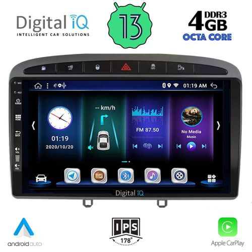 DIGITAL IQ BXD 6513_CPA MULTIMEDIA 9" for PEUGEOT 308 2007-2012