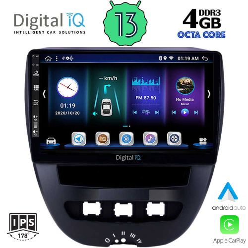 DIGITAL IQ BXD 6707_CPA MULTIMEDIA 10" for CITROEN C1-PEUGEOT 107-TOYOTA AYGO 2005-2014
