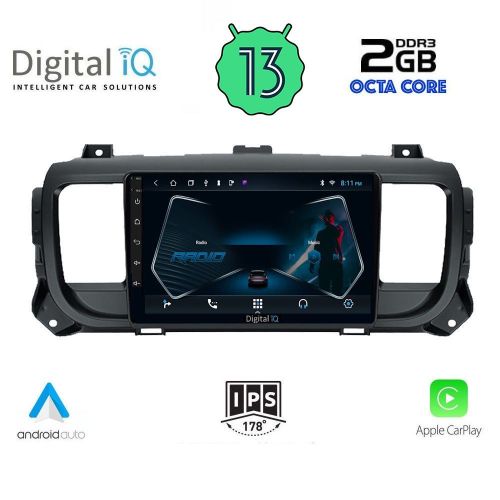 DIGITAL IQ RTC 5729_CPA Мултимедия за кола 9 инча за CITROEN JUMPY-SPACEROURER-PEUGEOT EXPERT-TRAVELLER-TOYOTA PROACE 2016>