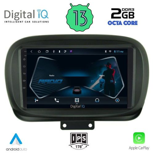 DIGITAL IQ RTC 5134_CPA Мултимедия за кола 9 инча за FIAT 500X 2014>