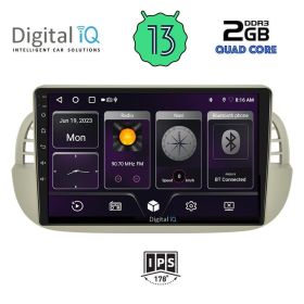 DIGITAL IQ BXB 1130_GPS MULTIMEDIA 9" for FIAT 500 2007-2015