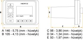 Hertz Marine HMR 50 3-Zone Media Player