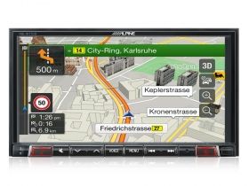 Alpine INE-W710D 7” тъч скрийн навигация с карти TomTom, съвместима с Apple CarPlay и Android Auto