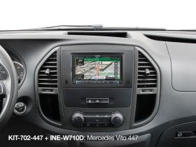 Alpine KIT-702-447 7-inch Installation Kit with CAN Interface and Steering Wheel Remote Control Interface for Mercedes Vito (447)