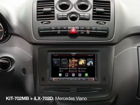 Alpine KIT-702MB 7-inch Installation Kit with CAN Interface and Steering Wheel Remote Control Interface for Mercedes A-/B-class, Vito/Viano and Sprinter - KIT-702MB