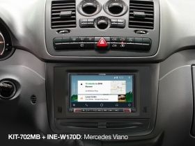 Alpine KIT-702MB 7-inch Installation Kit with CAN Interface and Steering Wheel Remote Control Interface for Mercedes A-/B-class, Vito/Viano and Sprinter - KIT-702MB