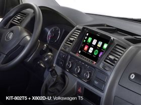 Alpine KIT-802T5  8-inch Installation Kit with CAN Interface and Steering Wheel Remote Control Interface for Volkswagen T5 Facelift и T6 (7 H/E/J)