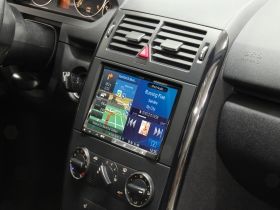 Alpine KIT-8MB 8" монтажен кит с CAN интерфейс и интерфейс за управление от волана за Mercedes A Class, B Class, Vito / Viano