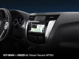 Alpine KIT-8NAV-DX 8" монтажен кит с интерфейс за управление от волана за Nissan Navara NP300